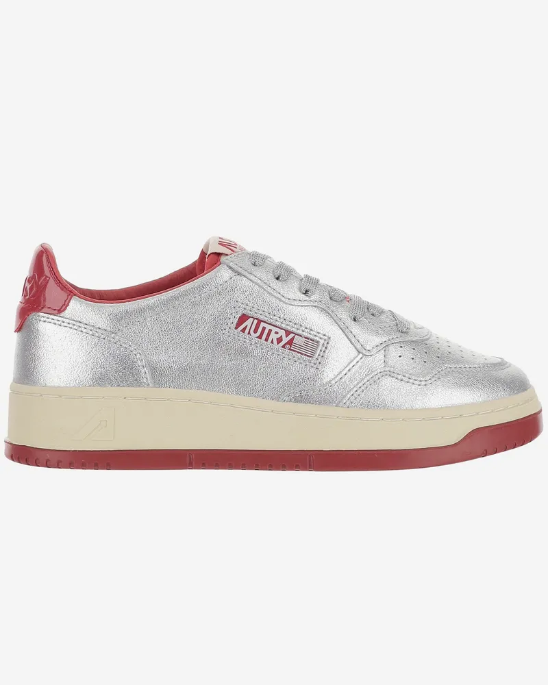 AUTRY Medaillengewinner niedriger Turnschuhe Silver