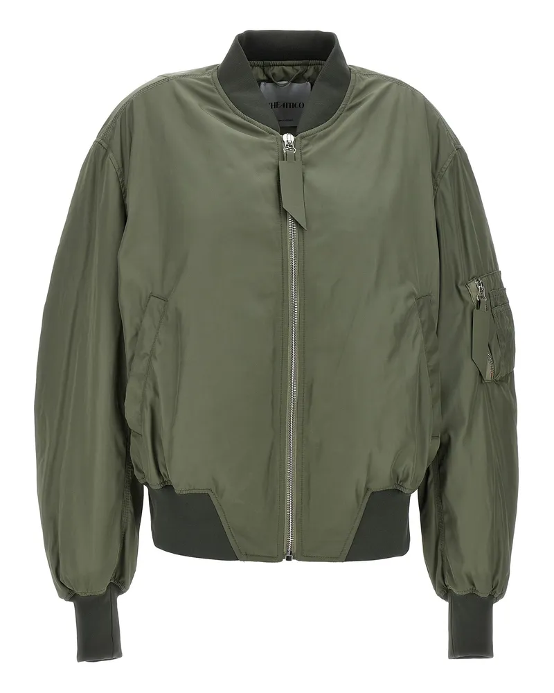 ATTICO Die Attico Nylon Bomberjacke Green