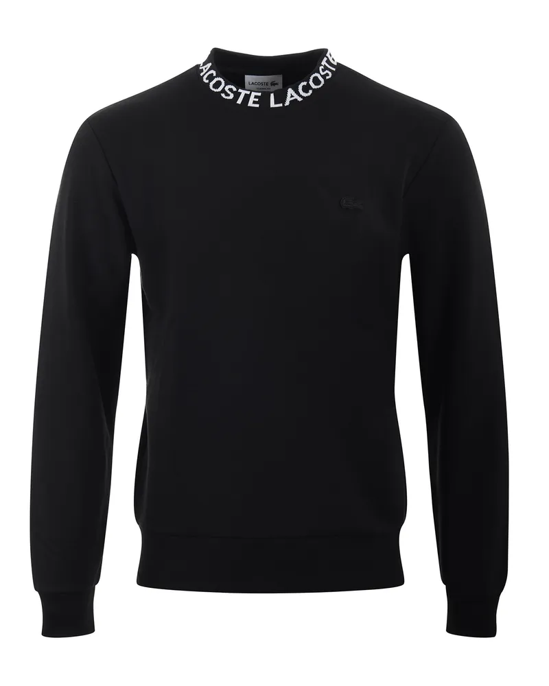 Lacoste Baumwoll -Sweatshirt Black