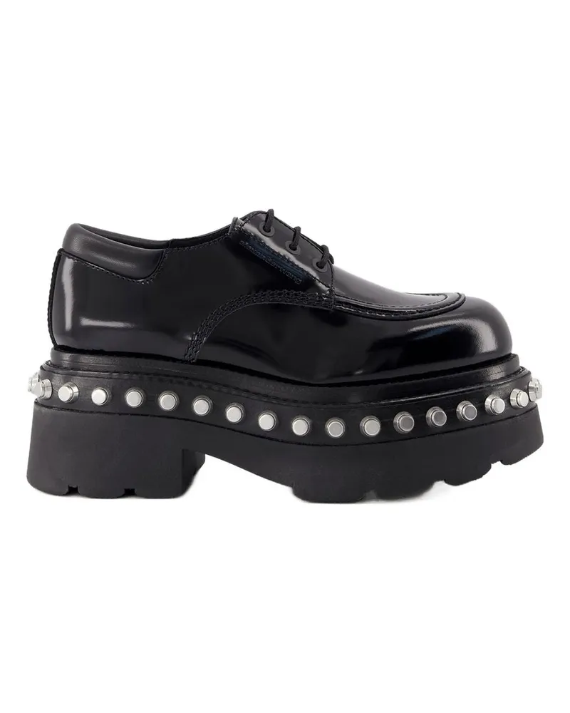 Alexander Wang Atlas Derbies  Leder schwarz Black