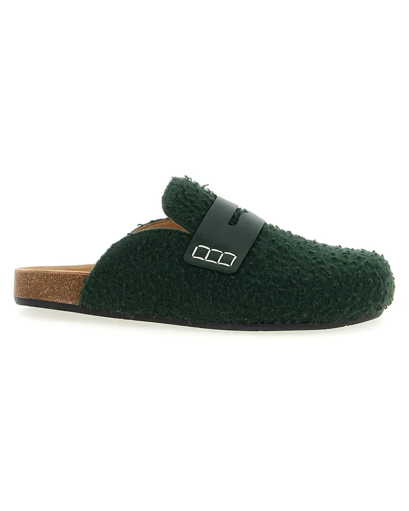 J.W.Anderson J.W.Verson "fühlte sich loafer" Maultiere Green