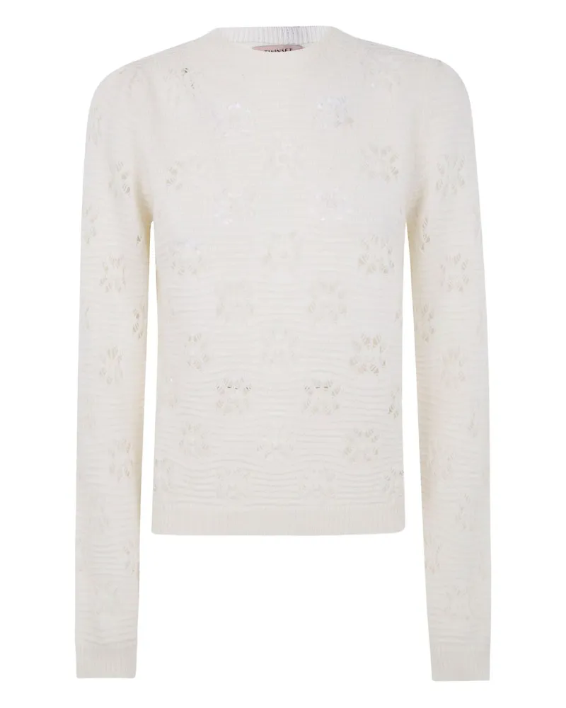 Twin-Set Twin -Set -Pullover weiß White