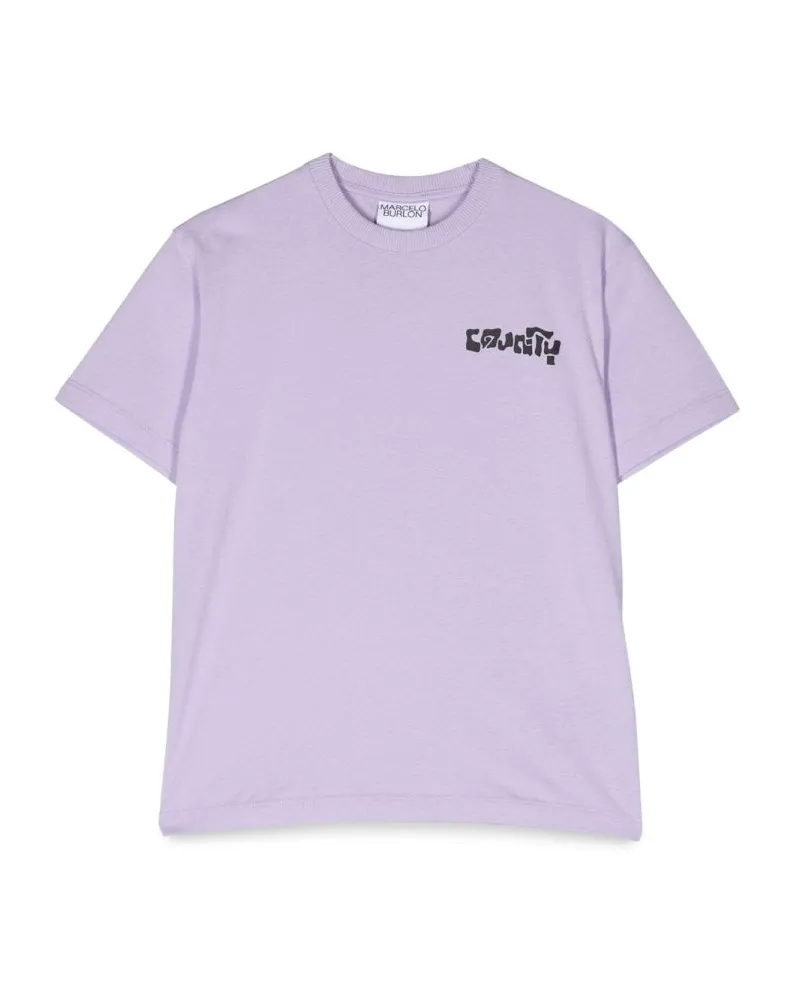 Marcelo Burlon | County of Milan Marcelo Burlon County of Mailand reguläre SS T -Shirt Lilac