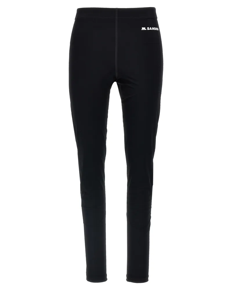Jil Sander Logo Leggings Black