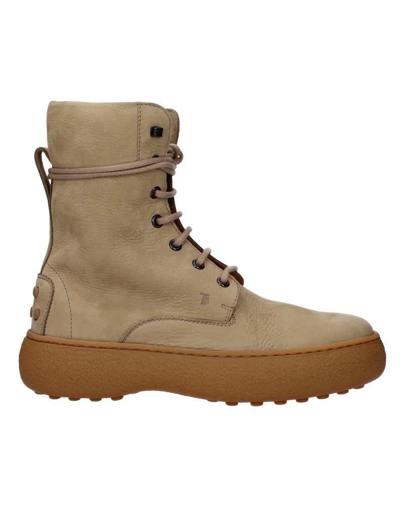 TOD'S Tod 's Frauen's Stiefel Wildleder Beige/Keks -