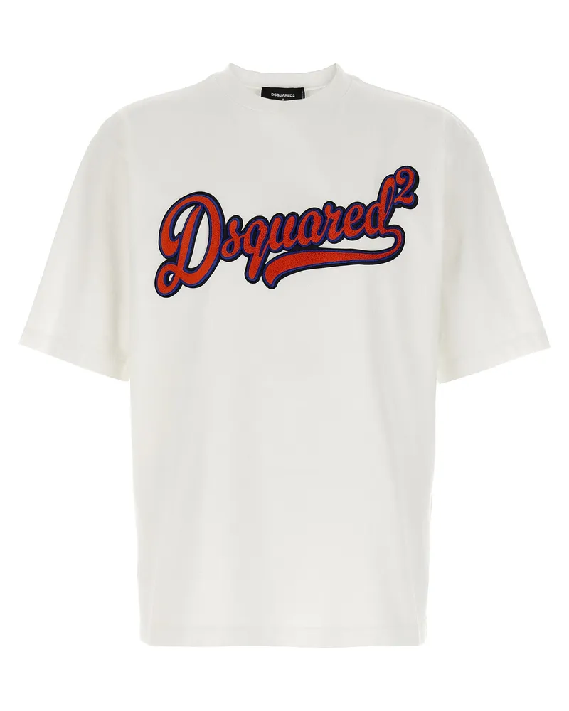 Dsquared2 Schwamm Patch' T -Shirt White