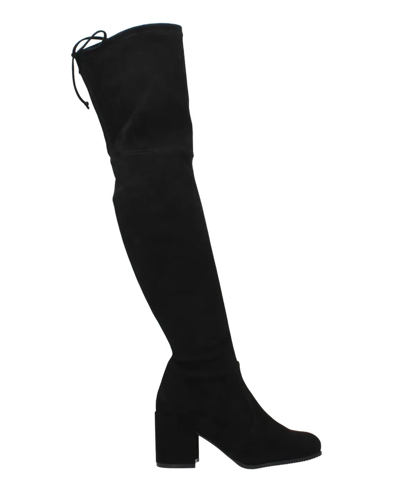 Stuart Weitzman Damens Schwarze Wildlederstiefel -