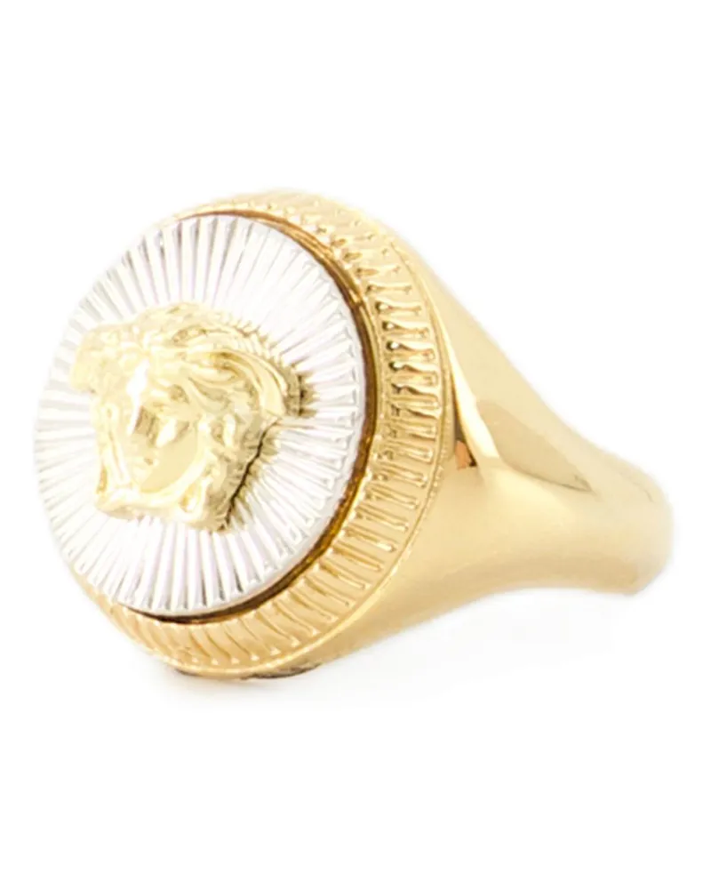 Versace Medusa Biggie Ring  Metal Gold Silver