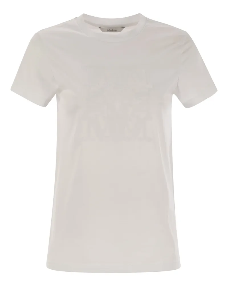 Max Mara Giovane Max Marabesque T -Shirt in Baumwolle White