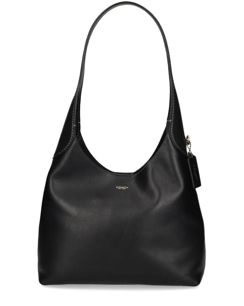 Coach Trainer Brooklyn 28 Leder -Hobo -Tasche Black