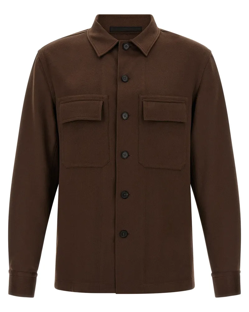 Ermenegildo Zegna Alba' Hemd Brown