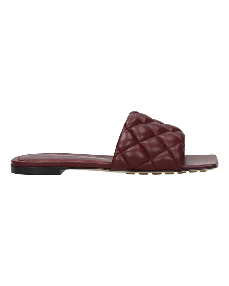 Bottega Veneta Damens Sandalen und Clogs aus Leder in Rot/Merlot -