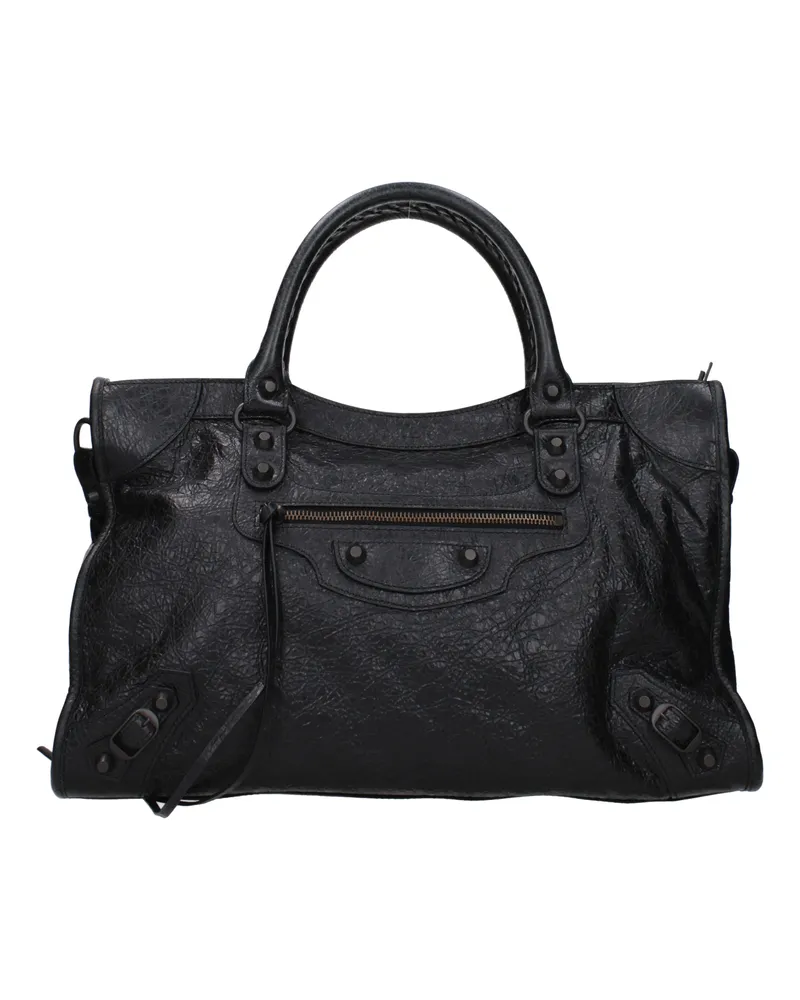 Balenciaga Handtaschen Le City Frauen Leder schwarz -
