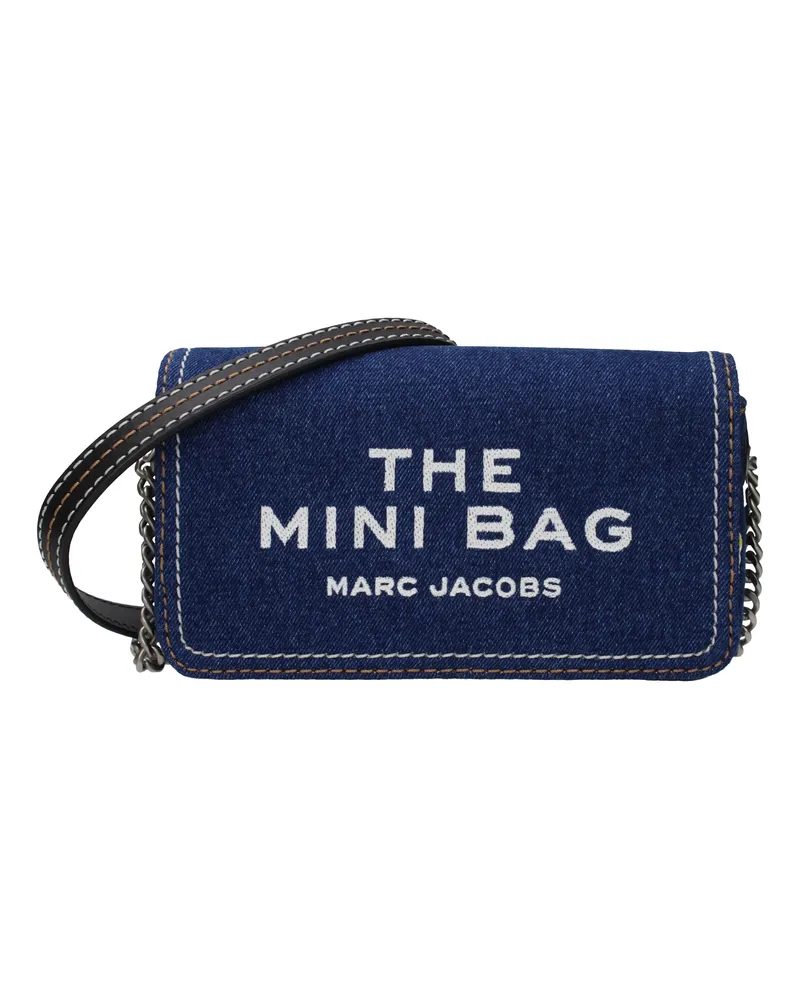 Marc Jacobs Umhängetaschen The Mini Bag Woman Stoff Blau -