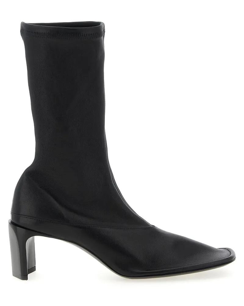 Jil Sander Nappa -Knöchelstiefel Black