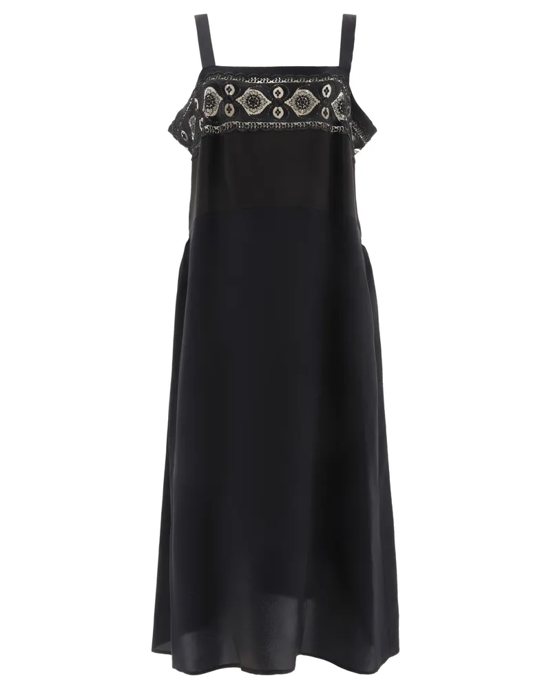 Maison Margiela gesticktes Kleid Black
