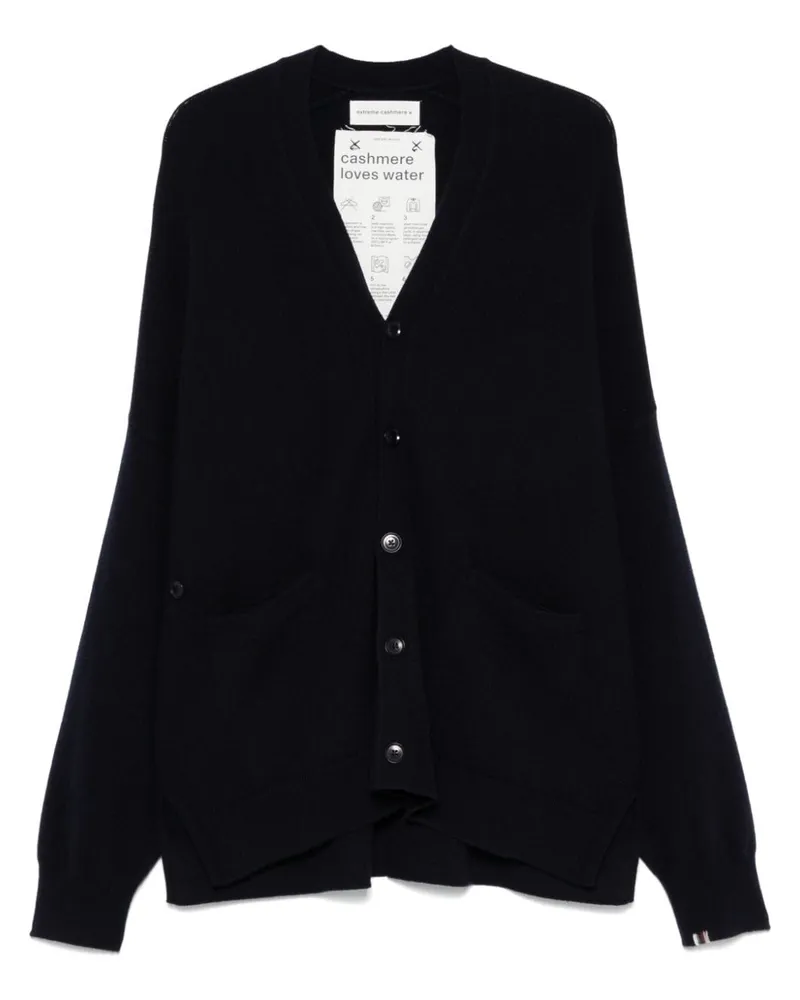 extreme cashmere Extreme Kaschmir -Woll -Strickjacke Blue