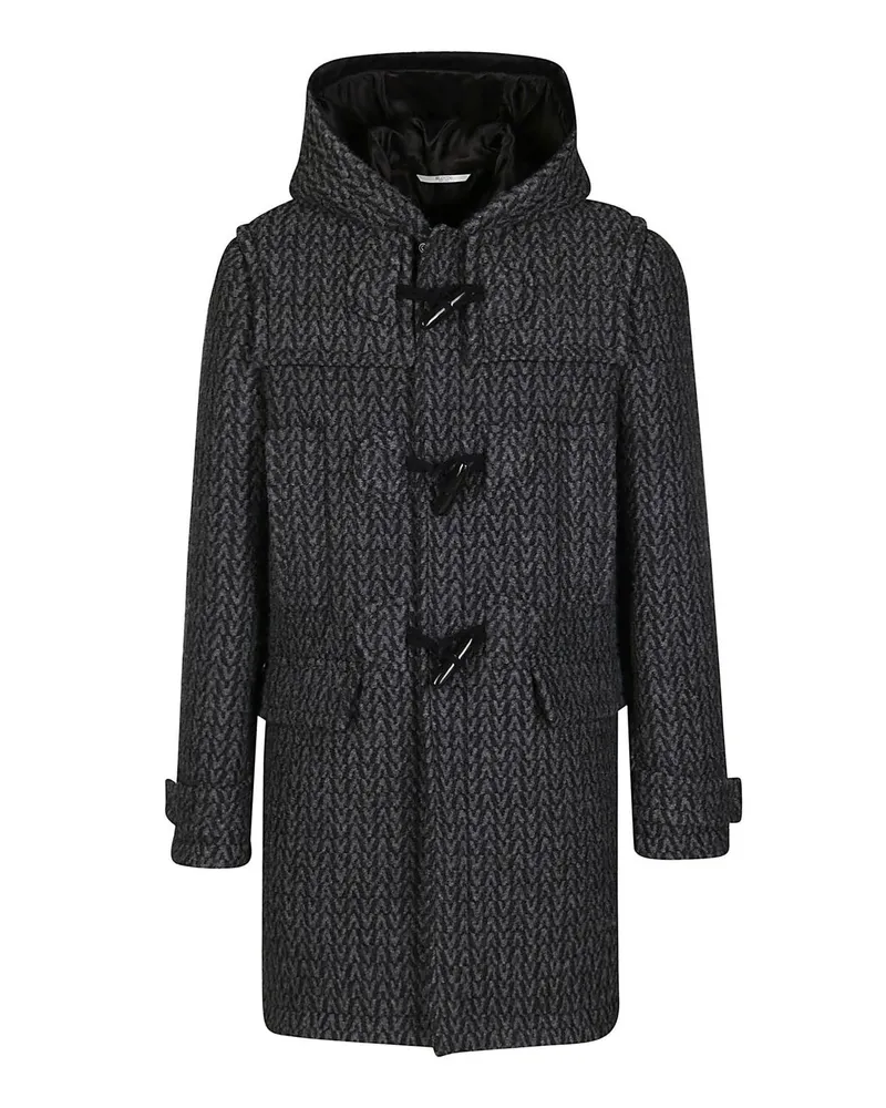 Valentino Garavani Valentino Spigola Wollmantel Grau