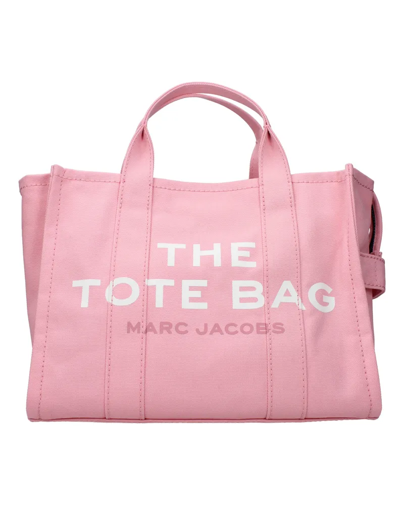 Marc Jacobs Handsack die Einkaufstasche Frauen Stoff rosa/Band -