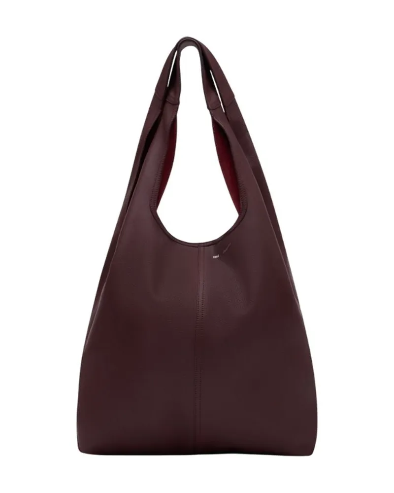AMI Paris Etienne Shopper Bag  Leder Burgund Burgund