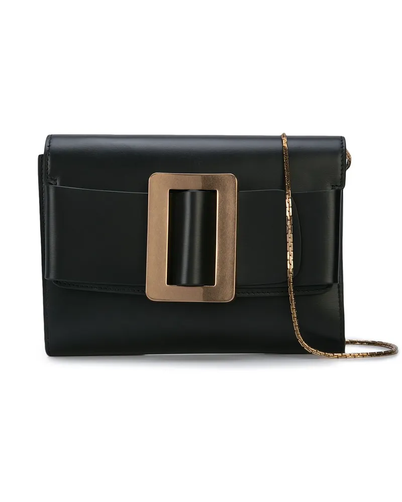 BOYY Buckle Travel Case Leder Crossbody Tasche Schwarz