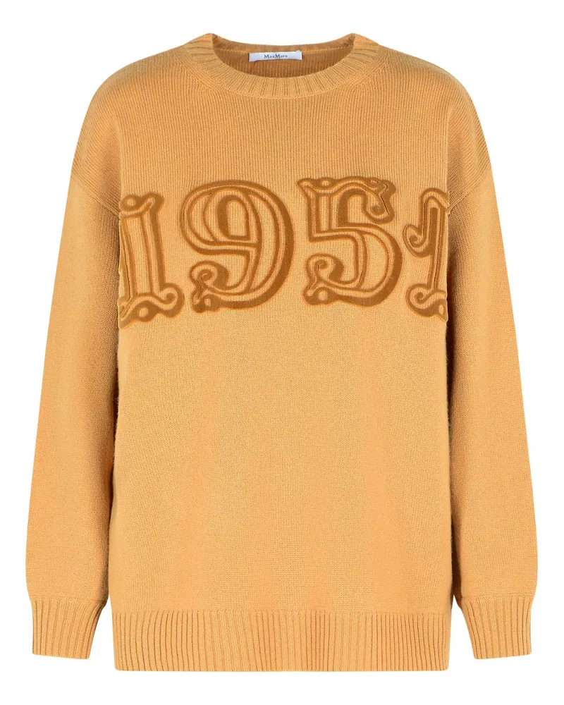 Max Mara Kamelwolle und Kaschmirpullover Beige