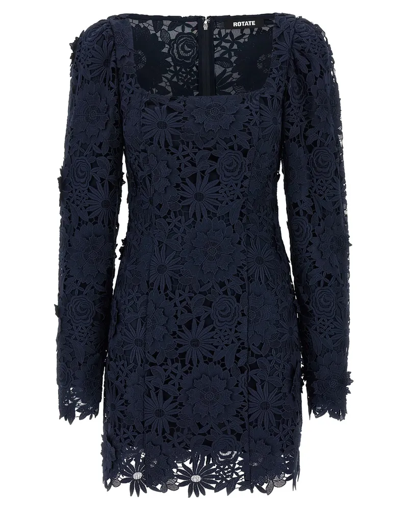 ROTATE Birger Christensen Dreh Birger Christensen '3 D Spitze ls Mini' Kleid Blue