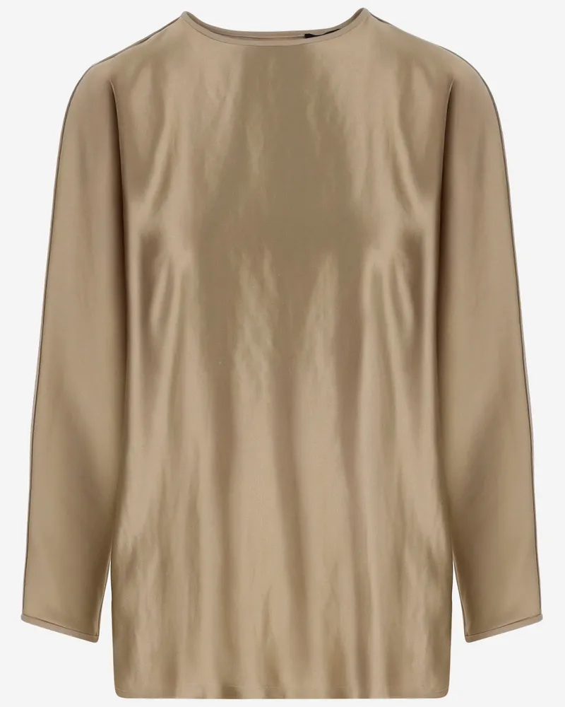 Giorgio Armani glänzender Effekt Seidenstrick Golden