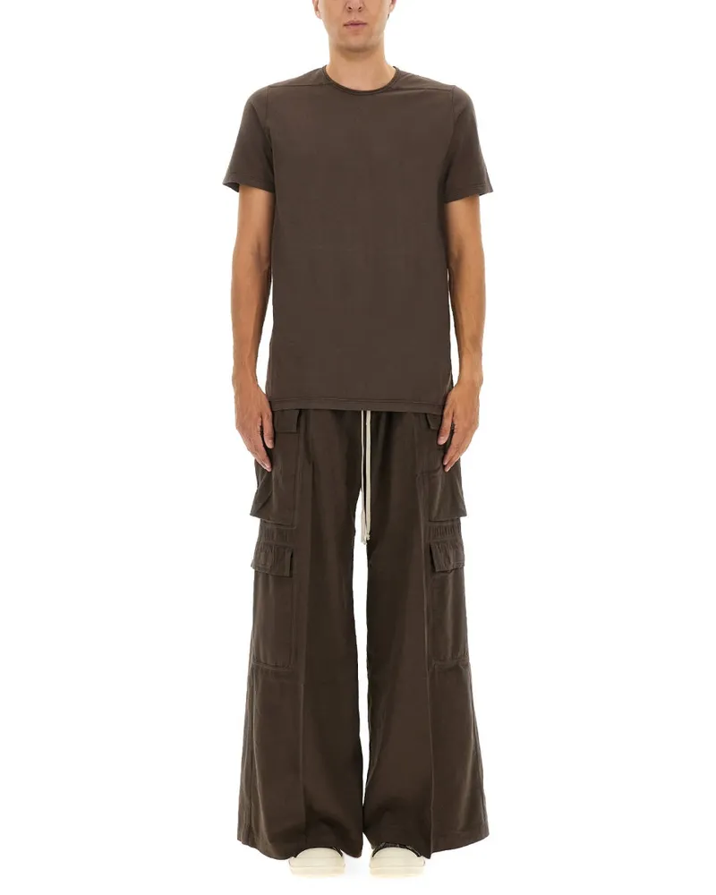 DRKSHDW by Rick Owens Level T" T -Shirt Brown