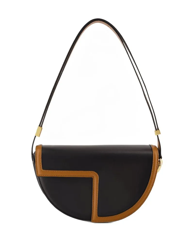 Patou Le  Bag Umhängetasche Patou Leder schwarz Schwarz