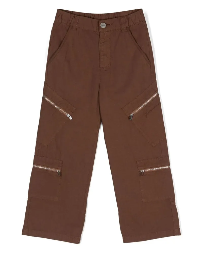Jacquemus breite Hose Brown