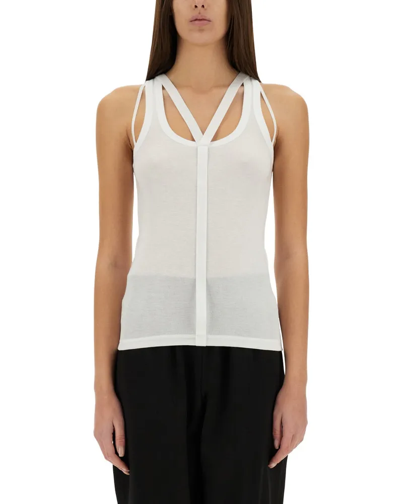 Helmut Lang Top "Racer White