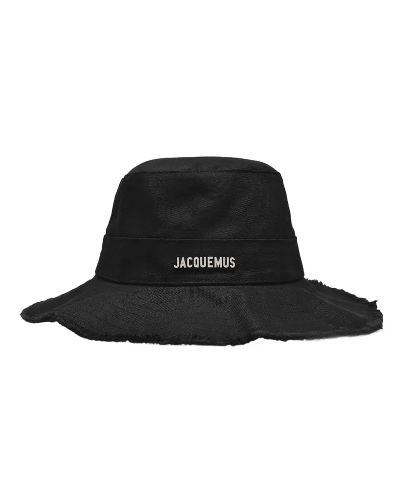 Jacquemus Artichaut Eimer Hut  schwarze Baumwolle Black
