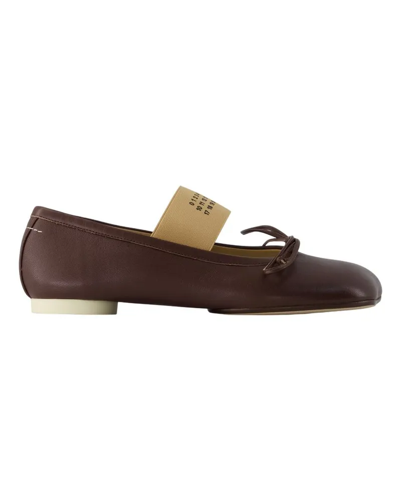 Maison Margiela Ballerinas  Leder Braun Brown
