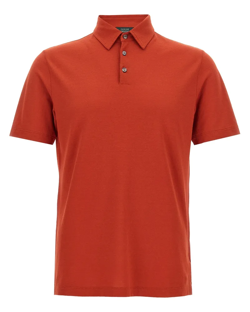 Zanone Ice Cotton' Polo -Hemd Brown