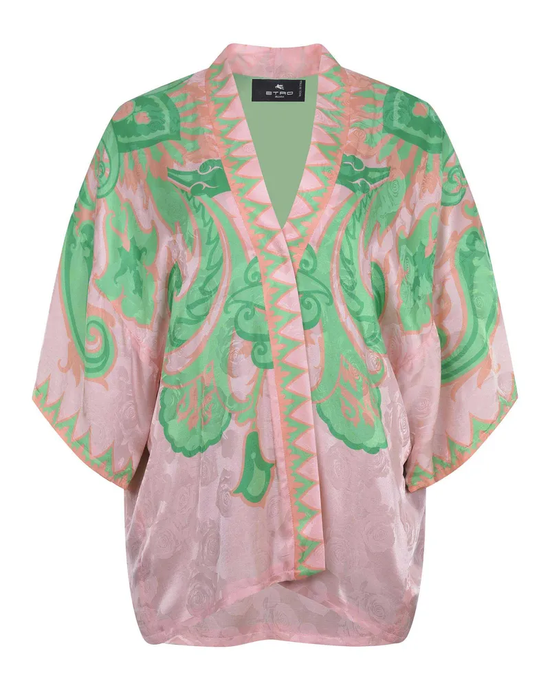 Etro Jacke aus einer Seidenmischung Pink