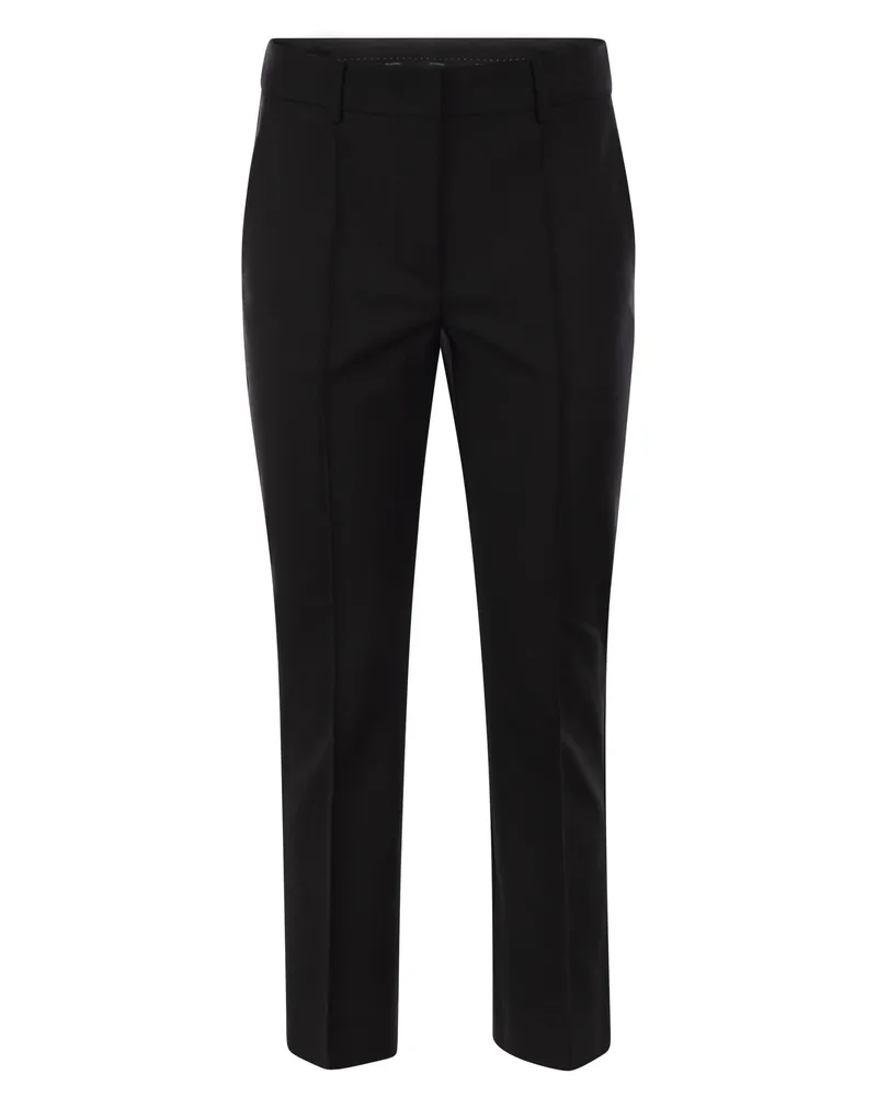 SPORTMAX Asiago Cotton Mini Fackelhose Black