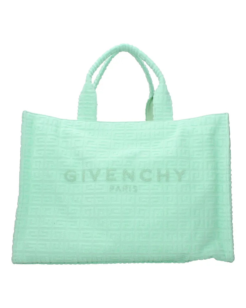 Givenchy Damens Handtaschen Stoff Grün/Aquagrün -