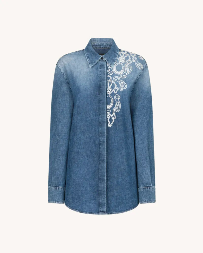 Dondup Donndup über Hemd Blue