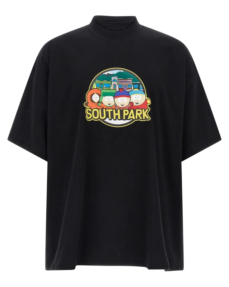 VETEMENTS Southpark' T -Shirt Black