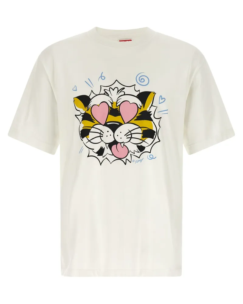 Kenzo Wild Tiger“ T-Shirt White