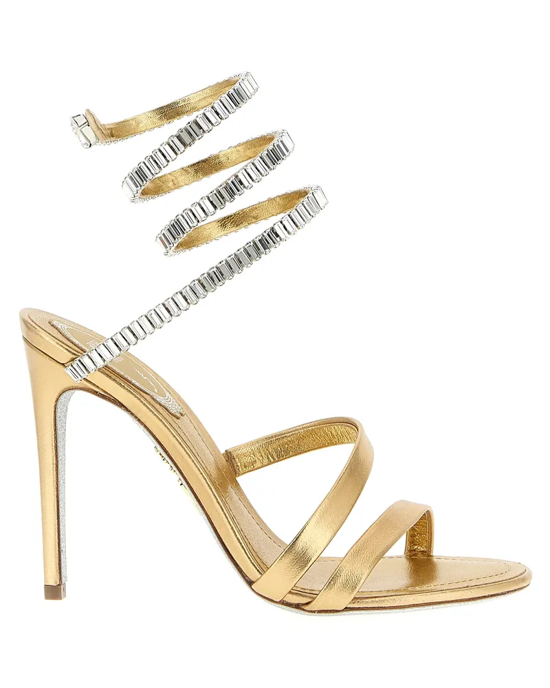 René Caovilla Spark Cleo' Sandalen Gold