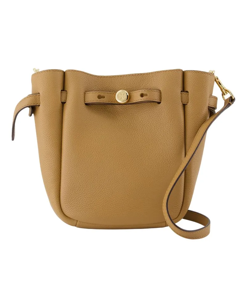 Tory Burch Romy Small Crossbody e Leder braun Braun