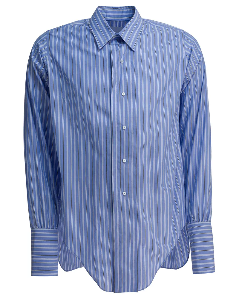 Maison Margiela Gestreiftes Hemd aus Baumwolle von Light