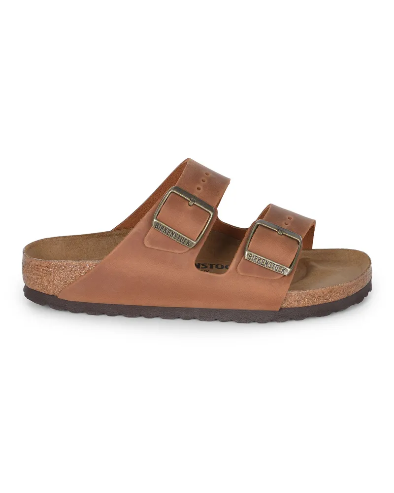 Birkenstock Arizona' Pantoffeln in Eco Leder Birko Flor Brandy