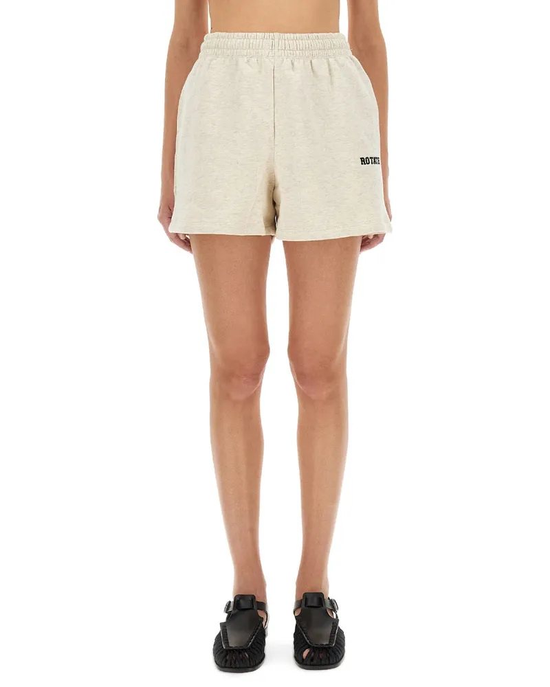 ROTATE Birger Christensen Drehen Sie Birger Christensen schwere Baumwollshorts Grey