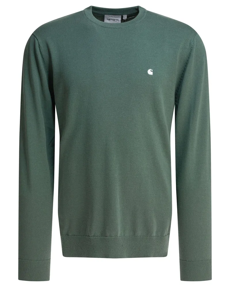 Carhartt WIP Pullover mit Rundhalsausschnitt und Logo Green