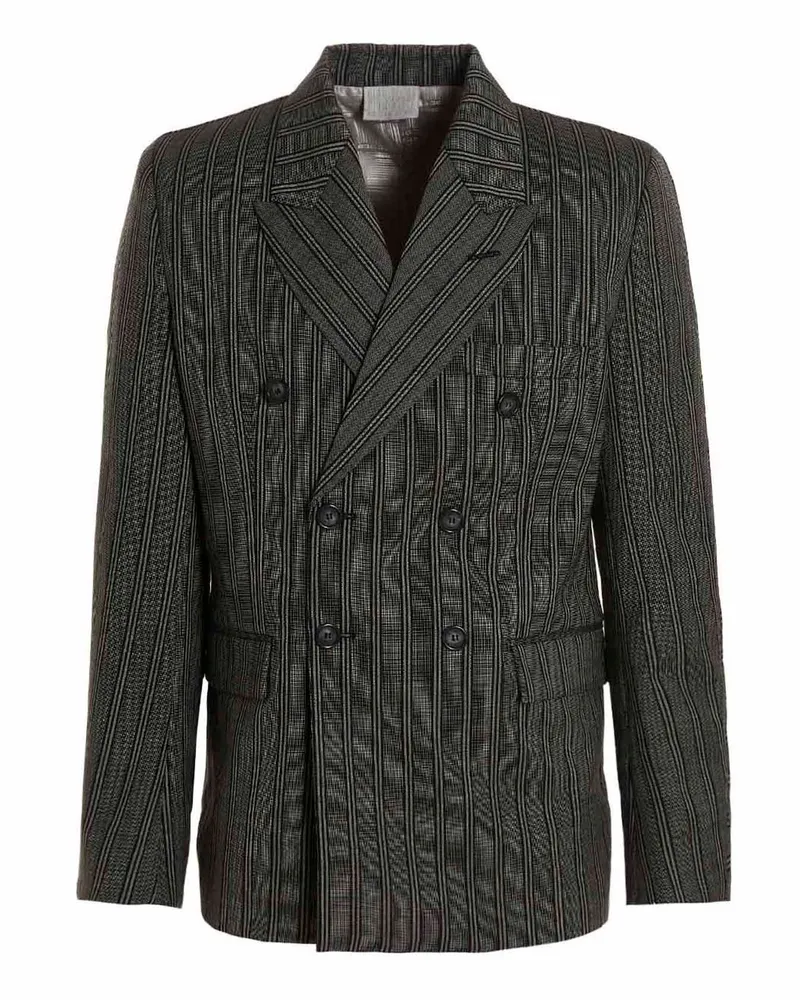 VTMNTS Blazer 'tonal doppelte Breasted' maßgeschneidert Schwarz