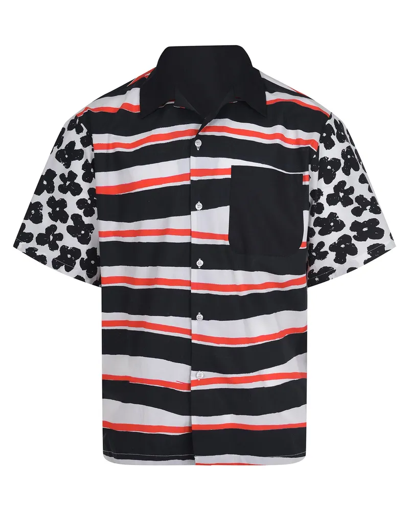 MSGM Hemd aus Baumwolle Black