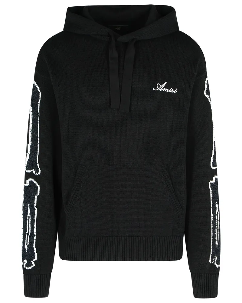 Amiri Bones' schwarzer Baumwollpullover Black